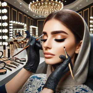 آذین بهترین سالن زیبایی برای آرایش ابرو و صورت در مشهد