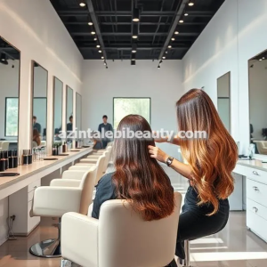 سالن رنگ و لایت حرفه ای با ترمیم مو در مشهد